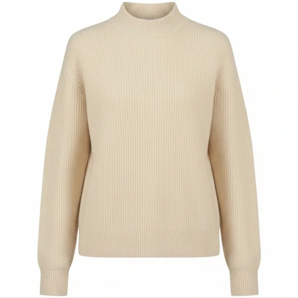 Leith Cream Knit Sweater Small | Old Money Poetcore Winter White - Picture 5 of 14